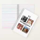 Personalized Best friends forever 4 foto collage Notitieboek (Binnen)