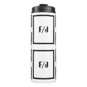 Personalized Best friends forever 4 foto collage Thermosbeker (Voorkant)