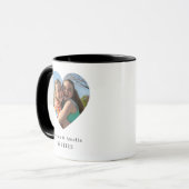 Personalized Best Friends Heart Photo Name Mug (Devant gauche)