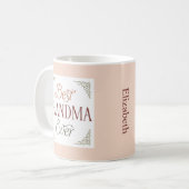 Personalized Best Grandma Ever  Koffiemok (Voorkant links)