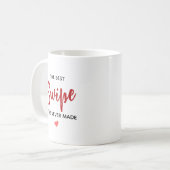 Personalized Best Swipe Love Quote Koffiemok (Voorkant links)