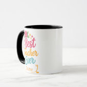Personalized Best Teacher Ever Name Mug (Devant gauche)