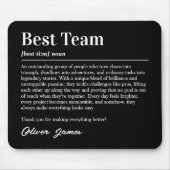 Personalized Best Team Definition Appreciation Muismat (Voorkant)