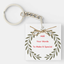 Personalized “Best Wishes” Acrylic Keychain