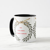 Personalized “Best Wishes” Mug Mok (Voorkant links)