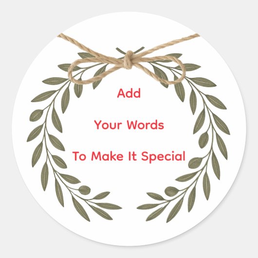 Personalized “Best Wishes” Stickers (Voorkant)