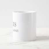 Personalized Besties Coffee Mug Best Friend Gift Extra Grote Beker (Voorkant)