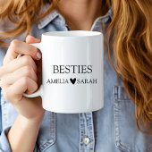 Personalized Besties Coffee Mug Best Friend Gift Extra Grote Beker