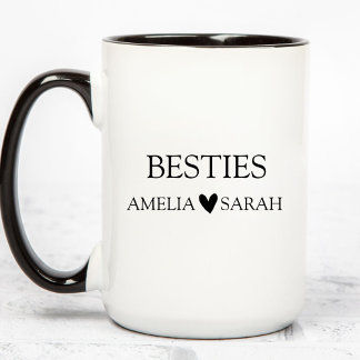 Personalized Besties Coffee Mug Best Friend Gift Mok