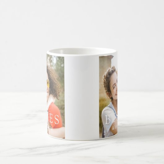 Personalized Besties Mug with Names and Photo (Centre)