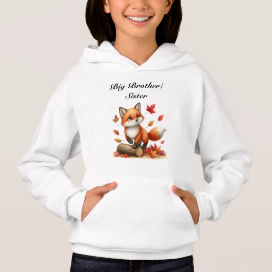 Personalized Big Brother/Sister Hoodie (Voorkant)