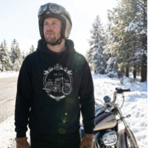 Personalized Biker Christmas Winter Hoodie