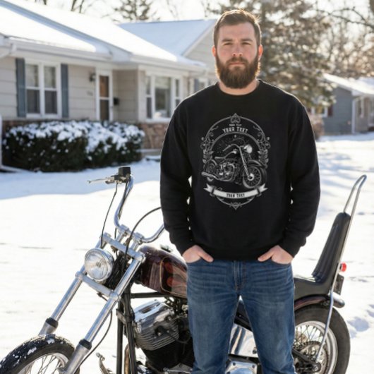 Personalized Biker Winter Outfit Sweatshirt