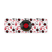 Personalized Birthday Cigar Wraps with Music Vinyl Etiket (Voorkant)