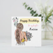 PERSONALIZED Birthday Kaart voor Bestie vriend (Staand voorkant)