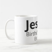 Personalized Birthday Mug – Name, Role & Year Koffiemok (Links)