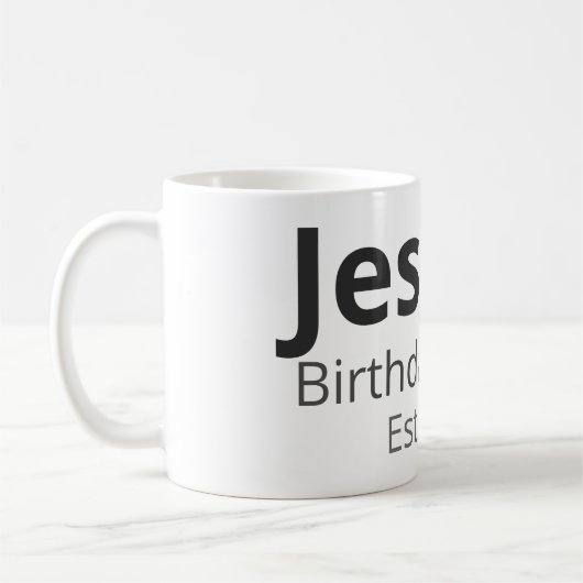 Personalized Birthday Mug – Name, Role & Year Koffiemok (Links)