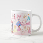 Personalized birthday princess mug, extra grote beker (Rechts)
