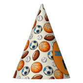 Personalized Birthday Sports Theme  Feesthoedjes (Links)