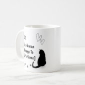 Personalized Black Cat Mug (Devant gauche)