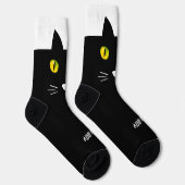 Personalized Black Cat Socks - Cats Custom Gift  Sokken (Rechts)