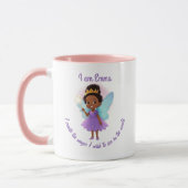Personalized Black Fairy Girl Mug (Gauche)