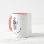 Personalized Black Fairy Girl Mug (Devant gauche)