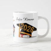 Personalized Black Gold Graduate Mug (Droite)