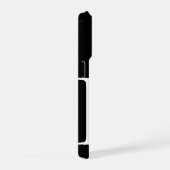 Personalized Black Initial Letter Phone Case (Côté droit)