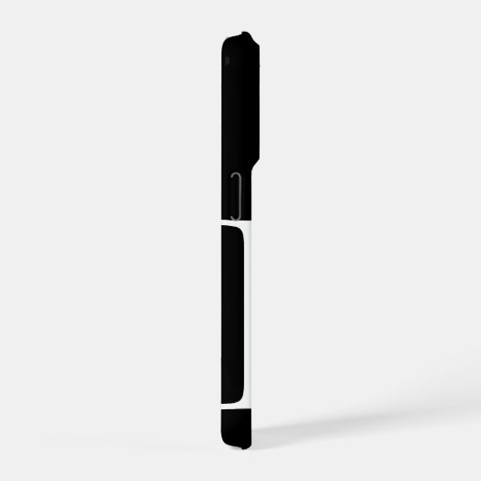 Personalized Black Initial Letter Phone Case (Côté droit)