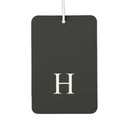 Personalized Black Monogram Luchtverfrisser