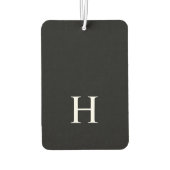 Personalized Black Monogram Luchtverfrisser (Achterkant)