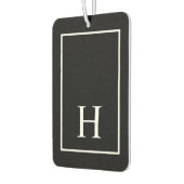 Personalized Black Monogram Luchtverfrisser (Links)