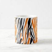 Personalized Black & Orange Animal Print Mug (Centre)
