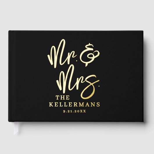 Personalized Black Wedding Gold (Recto)
