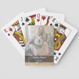 Personalized Black & White Photo Playing Cards Pokerkaarten