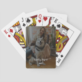 Personalized Black & White Photo Playing Cards Pokerkaarten
