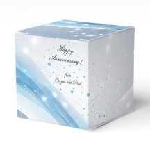 Personalized Blue Anniversary Gift Box 