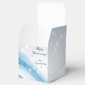 Personalized Blue Anniversary Gift Box  Bedankdoosjes (Geopend)