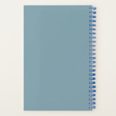 Personalized blue flower Bible Scripture jeremiah  Notitieboek (Achterkant)