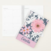 Personalized Blush Floral Planner (Devant avec enveloppe)