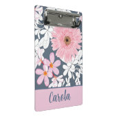 Personalized Blush Floral Planner Mini Klembord (Schuin)