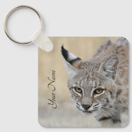 Personalized Bobcat Keychain - Add Your Name