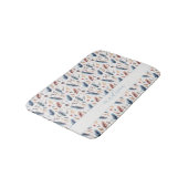 Personalized Boho Feather Floral Badmat (Gekanteld)