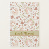 Personalized Boho Rainbow Planner (Devant)