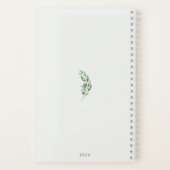 Personalized Boho Sage Green Semicolon Journal  Notitieboek (Achterkant)