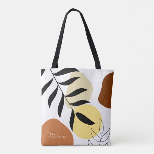 Personalized Boho Tote Bags Draagtas (Achterkant)