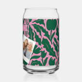 Personalized Bold Pink Botanical Floral Name Gift (Gauche)