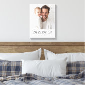 Personalized Bonus Dad Photo | Custom Gift Canvas Afdruk (Insitu (Slaapkamer))