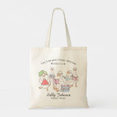 Personalized Book Club Tote Bag with Cute Geese (Dos)
